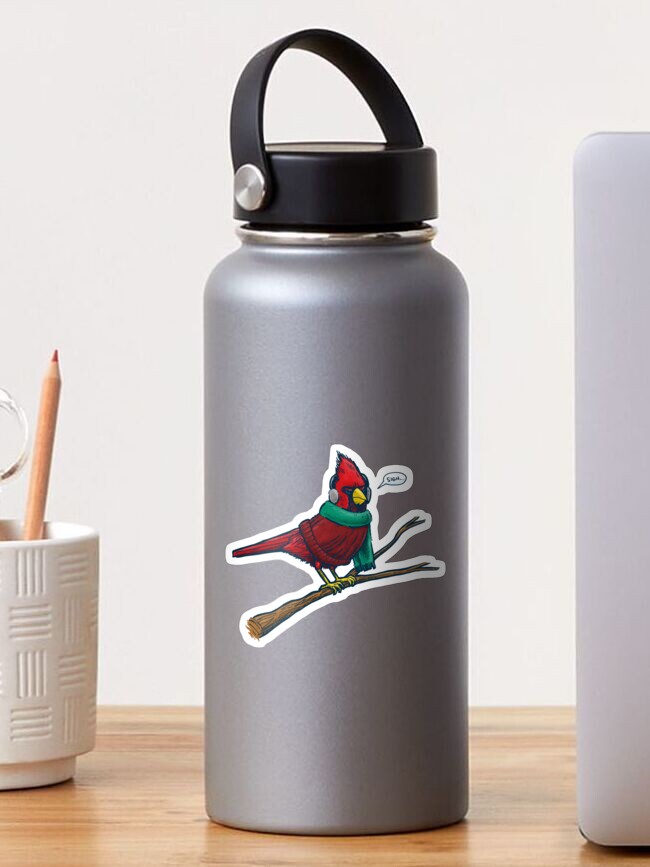 Thumbnail 1 of 3, Sticker, Annoyed IL Birds: The Cardinal designed and sold by nickv47.