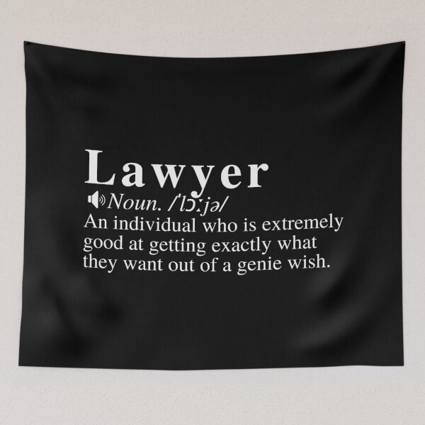 Item preview, Funny Lawyer Definition: An individual who is extremely good at getting exactly what they want out of a genie wish.  designed and sold by mind-illusions.