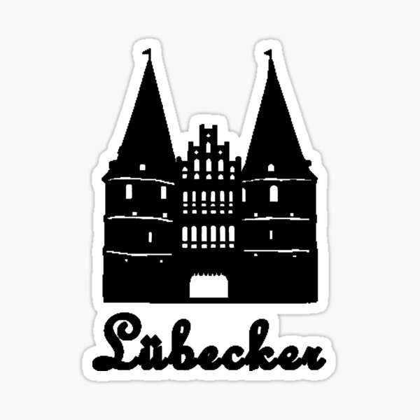 Overprint Lübecker with the Holstentor Lübeck Sticker