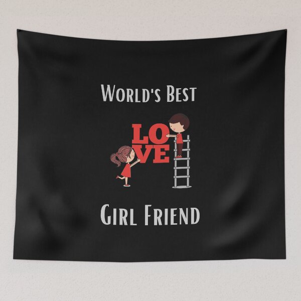 Item preview, LOVE | WORLD'S BEST GIRL FRIEND designed and sold by Ashalcheema.