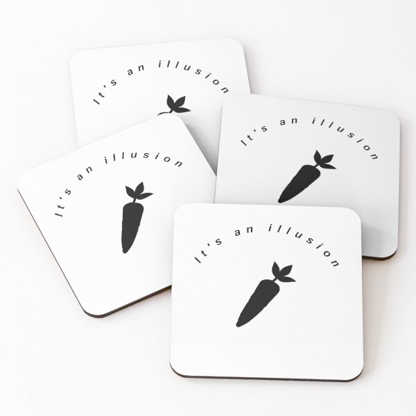 Item preview, Carrot Illusion (white) designed and sold by AdsInspiration.
