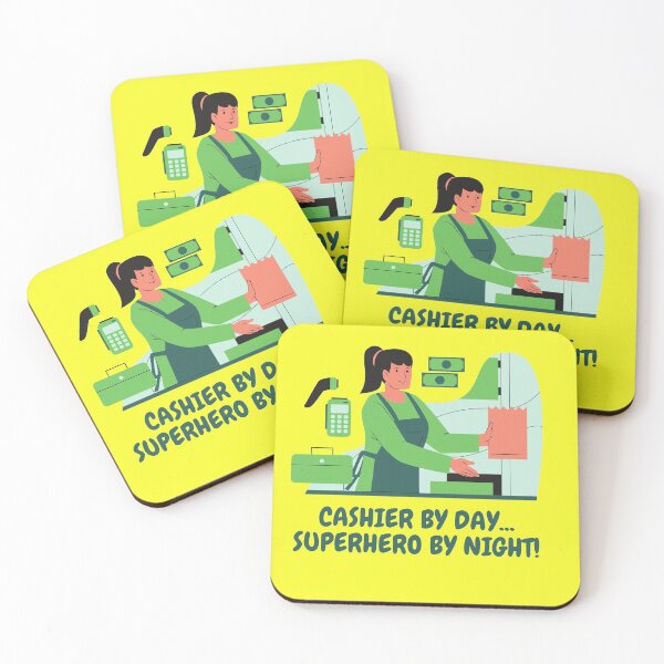 Item preview, Cashier By Day Superhero By Night designed and sold by Mamibo.