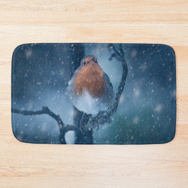 Item preview, Winter Robin in the Snowy Winter Garden. Perfect gift idea for Robin bird lover. designed and sold by Kipcio.