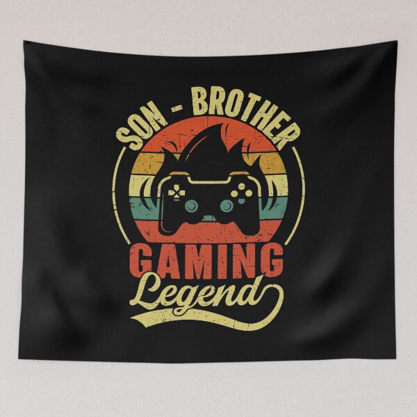 Item preview, Son Brother Gaming Legend Gamer Gifts For Teen Boys Gaming Vintage designed and sold by HeroTee.