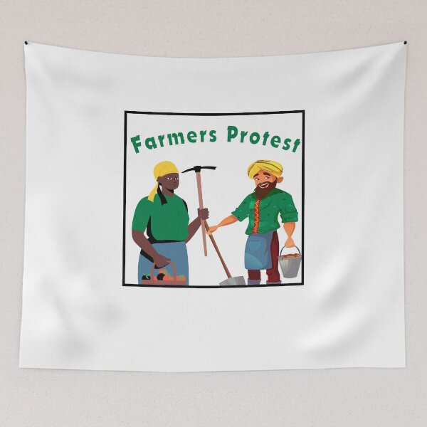 Aperçu de l'œuvre Farmers Protest No farmers no food no futur t-shirts créée et vendue par Shirtssprea.