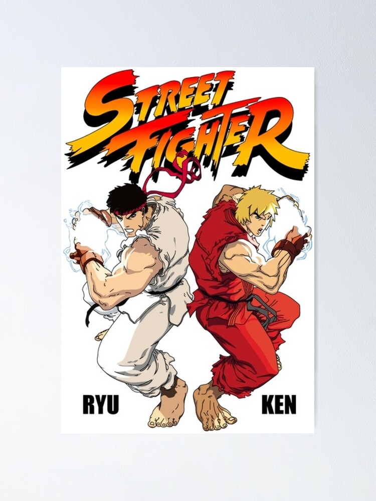 Epic street fighter battle between ryu and ken