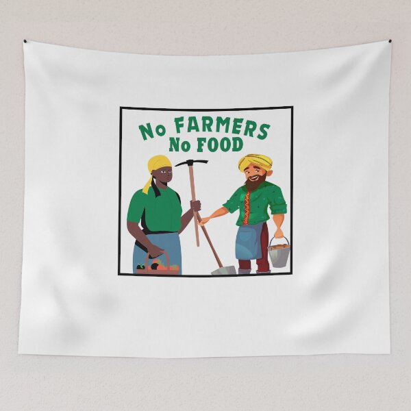Aperçu de l'œuvre Farmers Protest No farmers no food no futur t-shirts créée et vendue par Shirtssprea.