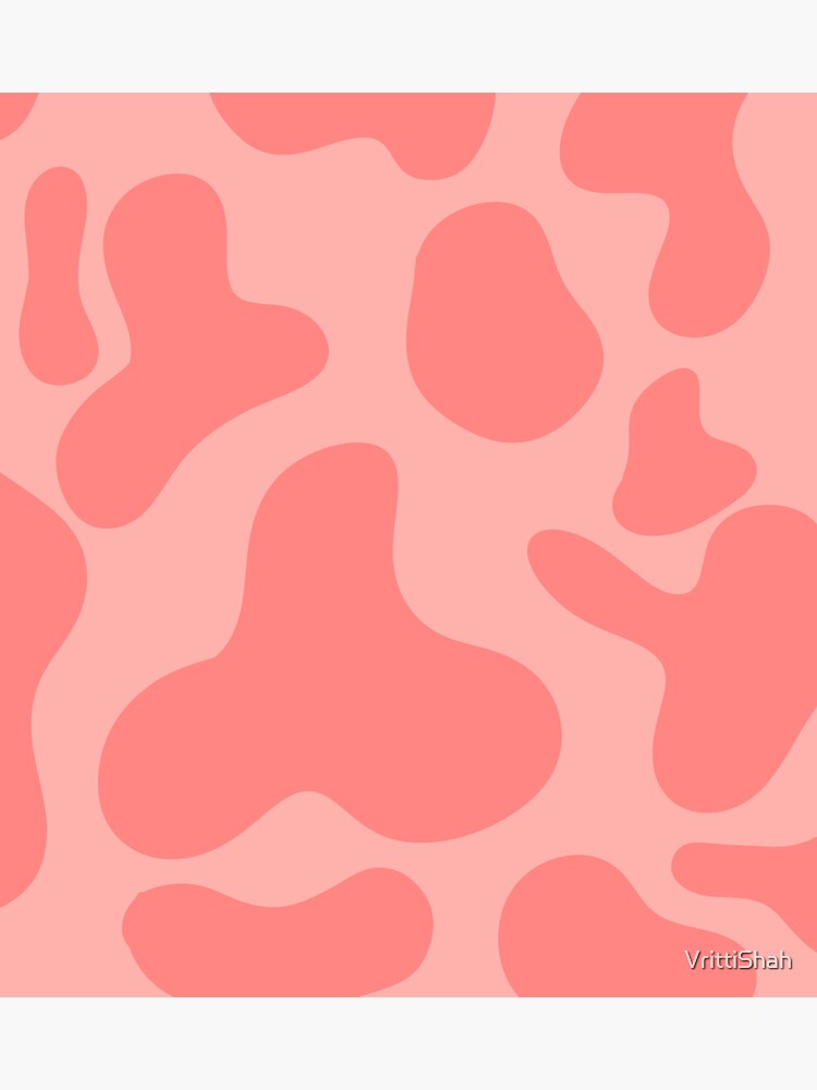 "Peachy Pink cow print" Sticker for Sale by VrittiShah Redbubble