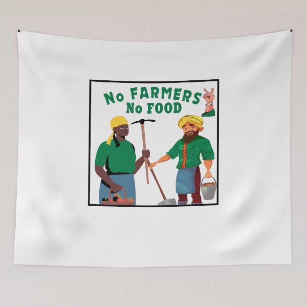 Aperçu de l'œuvre Farmers Protest No farmers no food no futur t-shirts créée et vendue par Shirtssprea.