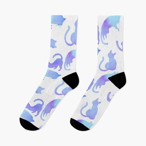 Item preview, Blue Watercolor Cats designed and sold by Hedda Young.
