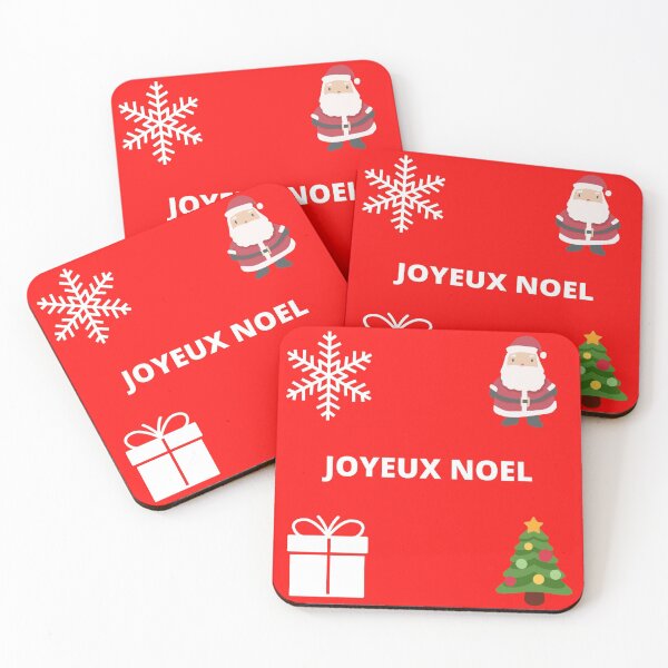 Joyeux Noel Coasters Redbubble