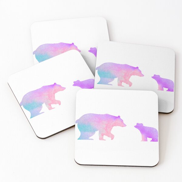 Item preview, Purple Watercolor Bears designed and sold by Hedda Young.
