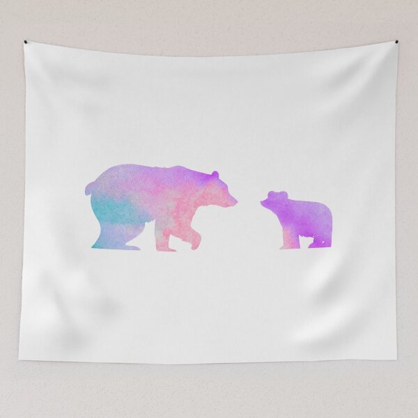 Item preview, Purple Watercolor Bears designed and sold by Hedda Young.