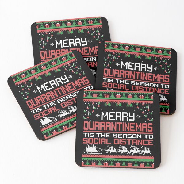 Item preview, Merry Quarantinemas | Tis the season to Social Distance designed and sold by papijandi.