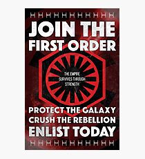 First Order Recruitment Poster Photographic Print