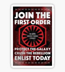 First Order Recruitment Poster Sticker