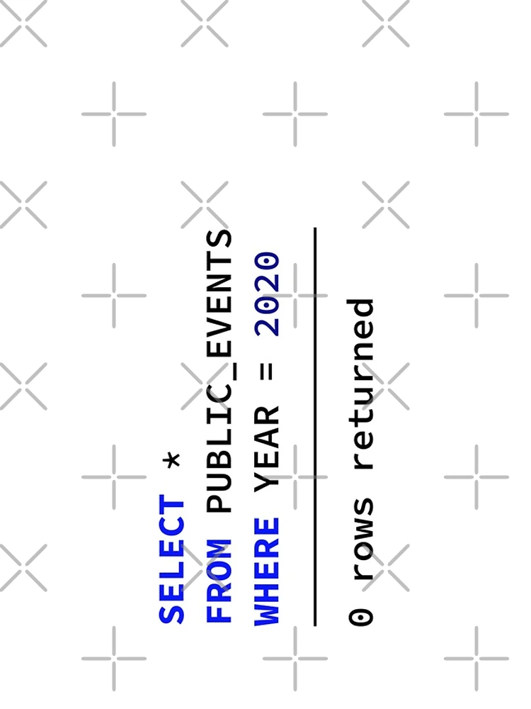 Thumbnail 4 of 4, Samsung Galaxy Phone Case, Select Public Events 2020, 0 Rows Returned, Database Developer, SQL Query, Software Engineer, Computer Science, Fullstack Developer, Programming Humor designed and sold by Max-Wear.