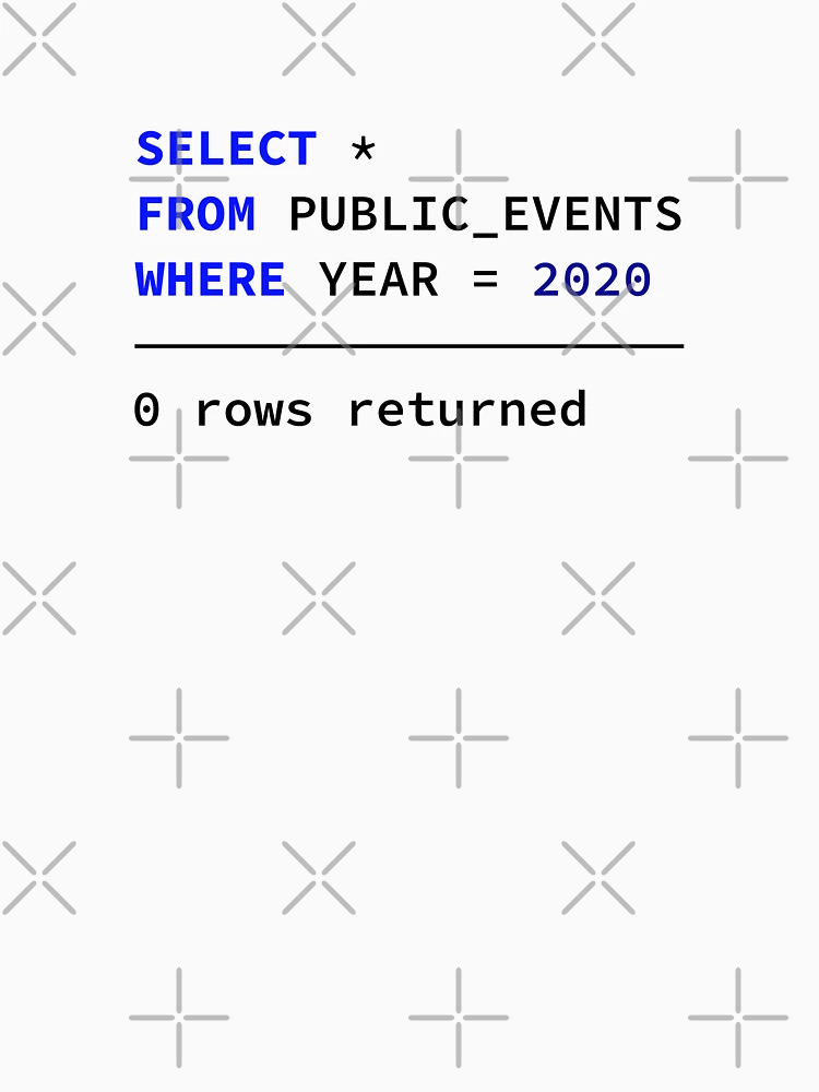 Thumbnail 6 of 6, Pullover Hoodie, Select Public Events 2020, 0 Rows Returned, Database Developer, SQL Query, Software Engineer, Computer Science, Fullstack Developer, Programming Humor designed and sold by Max-Wear.