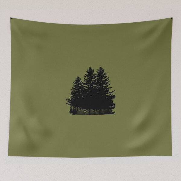 Item preview, Black pine forest trees designed and sold by karimaK-71.