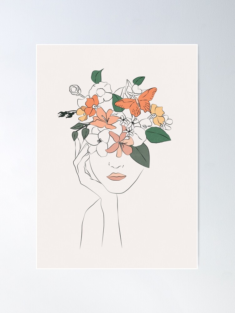 Alternate view of flowers girl Poster