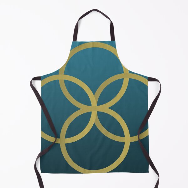 Item preview, Blue Gradient and Gold Circles designed and sold by SunfullyYours.