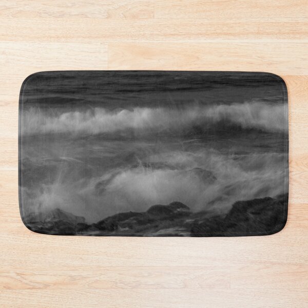 Item preview, MALLORCA - BLACK AND WHITE - WAVES - ABSTRACT - DECORATION designed and sold by Tropical Blood.