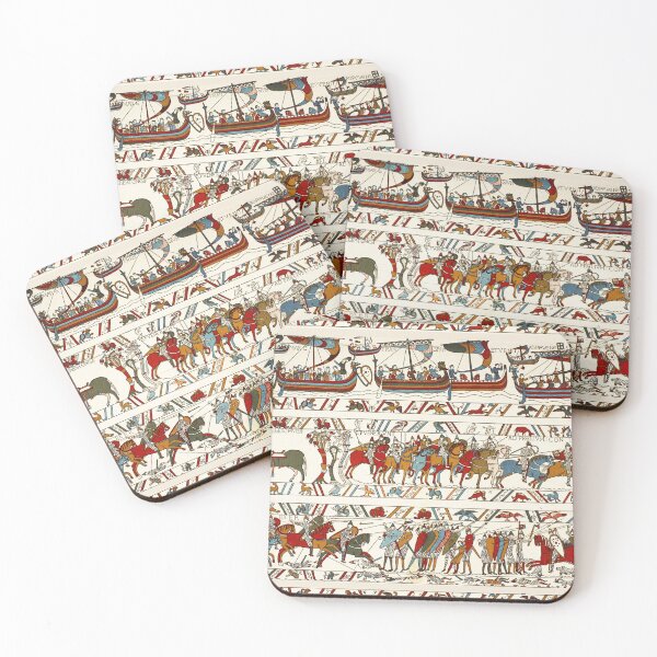 Item preview, THE BAYEUX TAPESTRY ,BATTLE OF HASTINGS ,NORMAN KNIGHTS AND VIKING SHIPS designed and sold by BulganLumini.