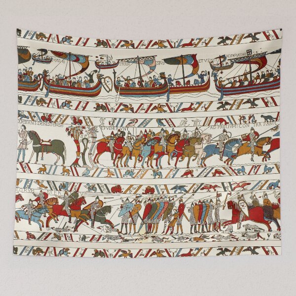 Item preview, THE BAYEUX TAPESTRY ,BATTLE OF HASTINGS ,NORMAN KNIGHTS AND VIKING SHIPS designed and sold by BulganLumini.