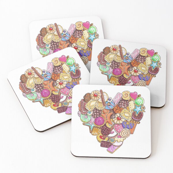 Item preview, Cookie Lover Heart Made Of Biscuits designed and sold by Maddy Bennett.