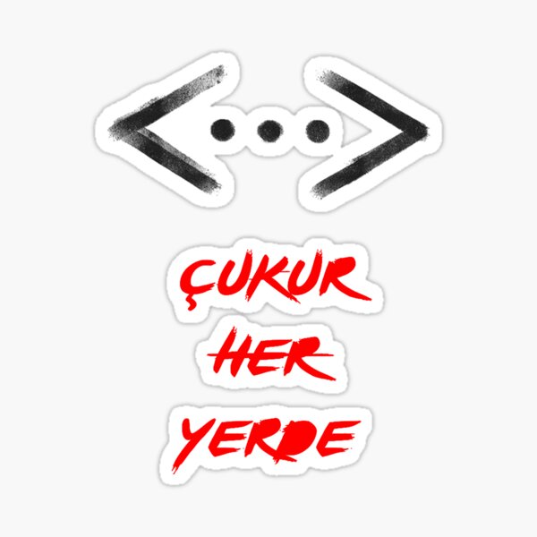 Cukur-T-Shirt çukur ihr yerde- das Tattoo von Çukur T-Shirt Slim Fit T-Shirt Sticker