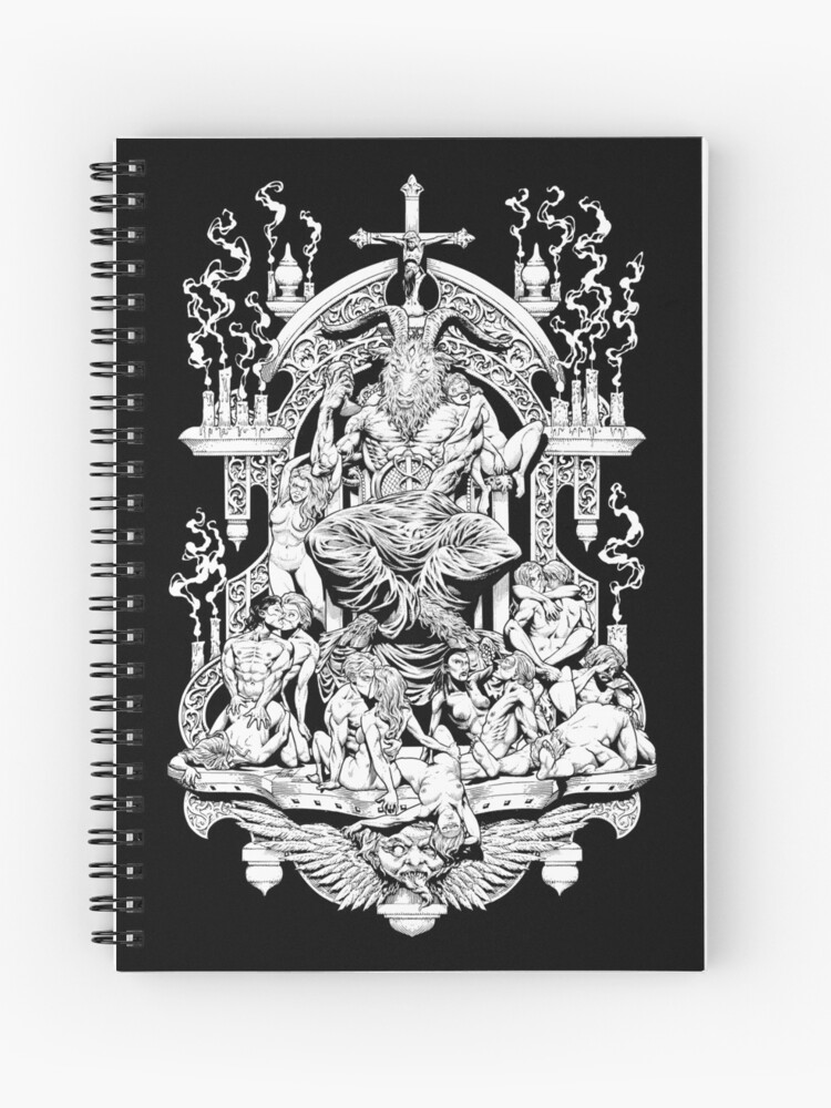 Cuaderno de espiral «Baphomet SUPREME - Arte satánico / satanismo» de TRRKR  | Redbubble
