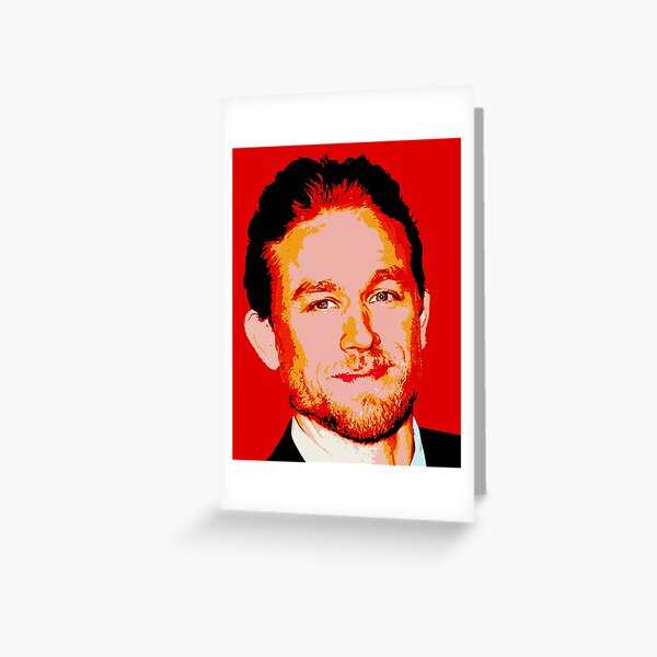 Charlie Hunnam Greeting Cards Redbubble