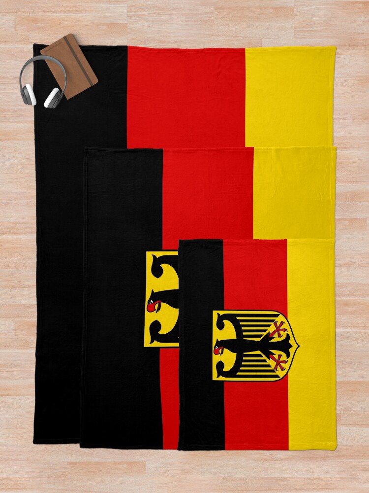 "Flag of Germany German Flag" Throw Blanket for Sale by ArgosDesigns Redbubble