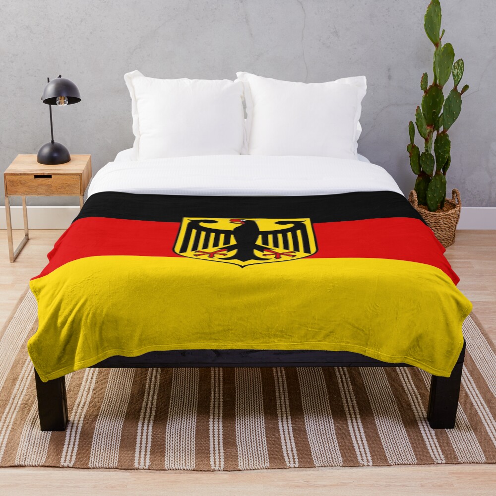 "Flag of Germany German Flag" Throw Blanket for Sale by ArgosDesigns