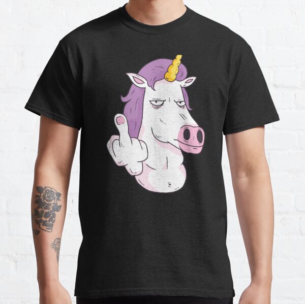 Download Angry Unicorn Pointing Finger T Shirt By Marczack Redbubble