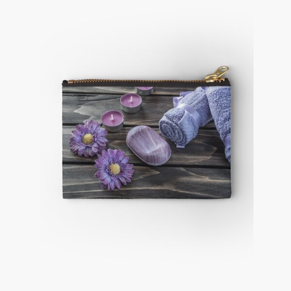 Item preview, Spa concept. flowers,candles and bath purple towels designed and sold by JPopov.