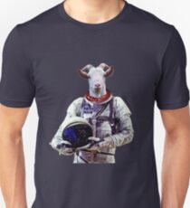 Goat Astronaut In Space Unisex T-Shirt