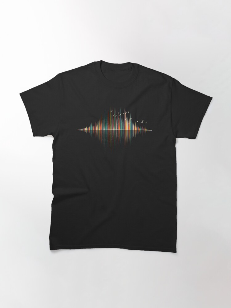 Thumbnail 3 of 7, Classic T-Shirt, Nature's Music - Sound Wave designed and sold by maryedenoa.