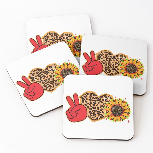 Item preview, Peace Love Sunflower Leopard designed and sold by MisPuHoney.