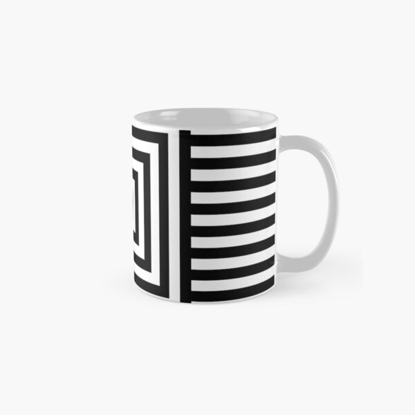 Symmetrical Striped Squares Classic Mug