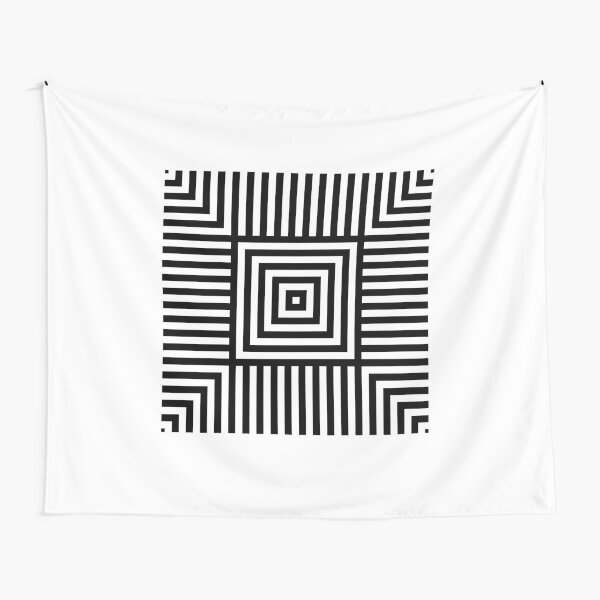 Symmetrical Striped Squares Tapestry