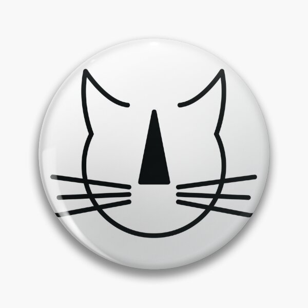 Item preview, Stripey Nosed Cat Club (black outline, NO background) designed and sold by Hidn20.
