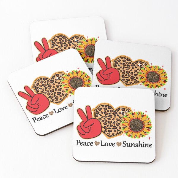 Item preview, Peace Love Sunshine Leopard designed and sold by MisPuHoney.