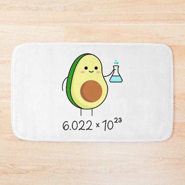Item preview, Avogadro's Number Pun. Cute Avocado Chemist  designed and sold by TashaVector.