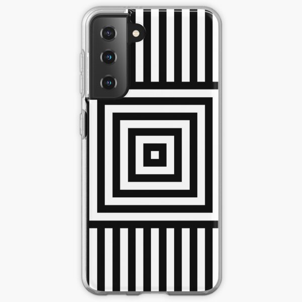 Symmetrical Striped Squares Samsung Galaxy Soft Case