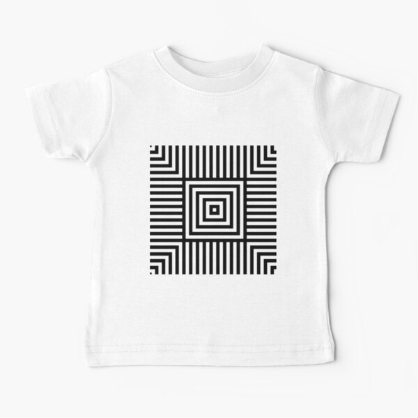 Symmetrical Striped Squares Baby T-Shirt