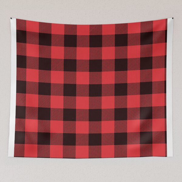 Item preview, Red and Black Plaid Pattern designed and sold by ThebestArtshop.