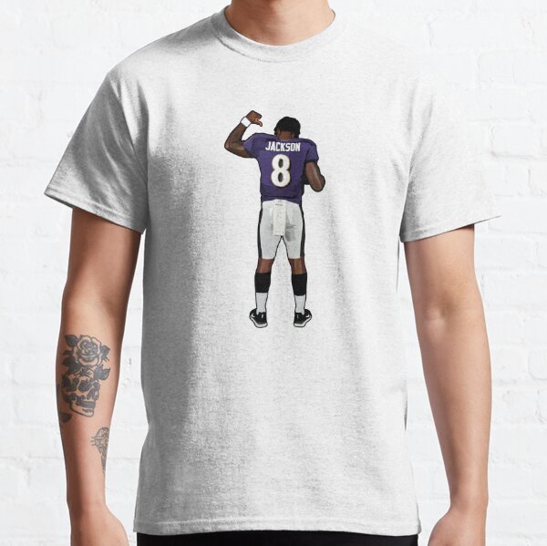 Lamar Jackson Running Touch Down Kids T-Shirt