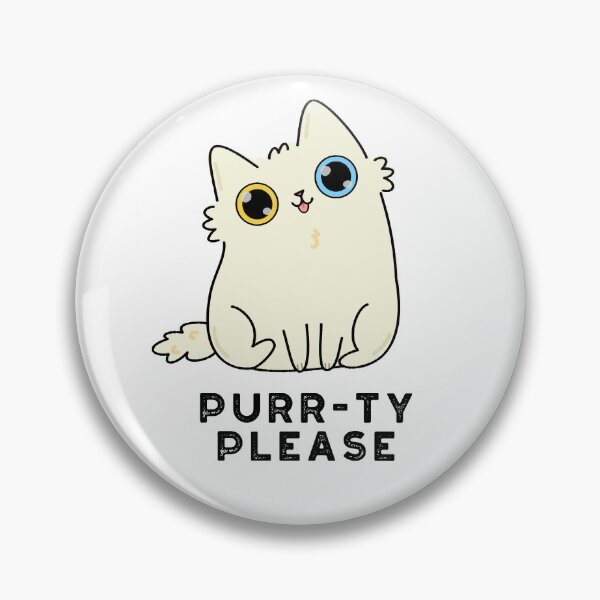 Item preview, Purr-ty Please Funny Kitty Cat Puns  designed and sold by punnybone.