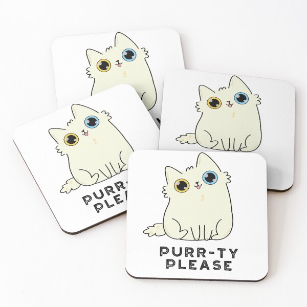 Item preview, Purr-ty Please Funny Kitty Cat Puns  designed and sold by punnybone.